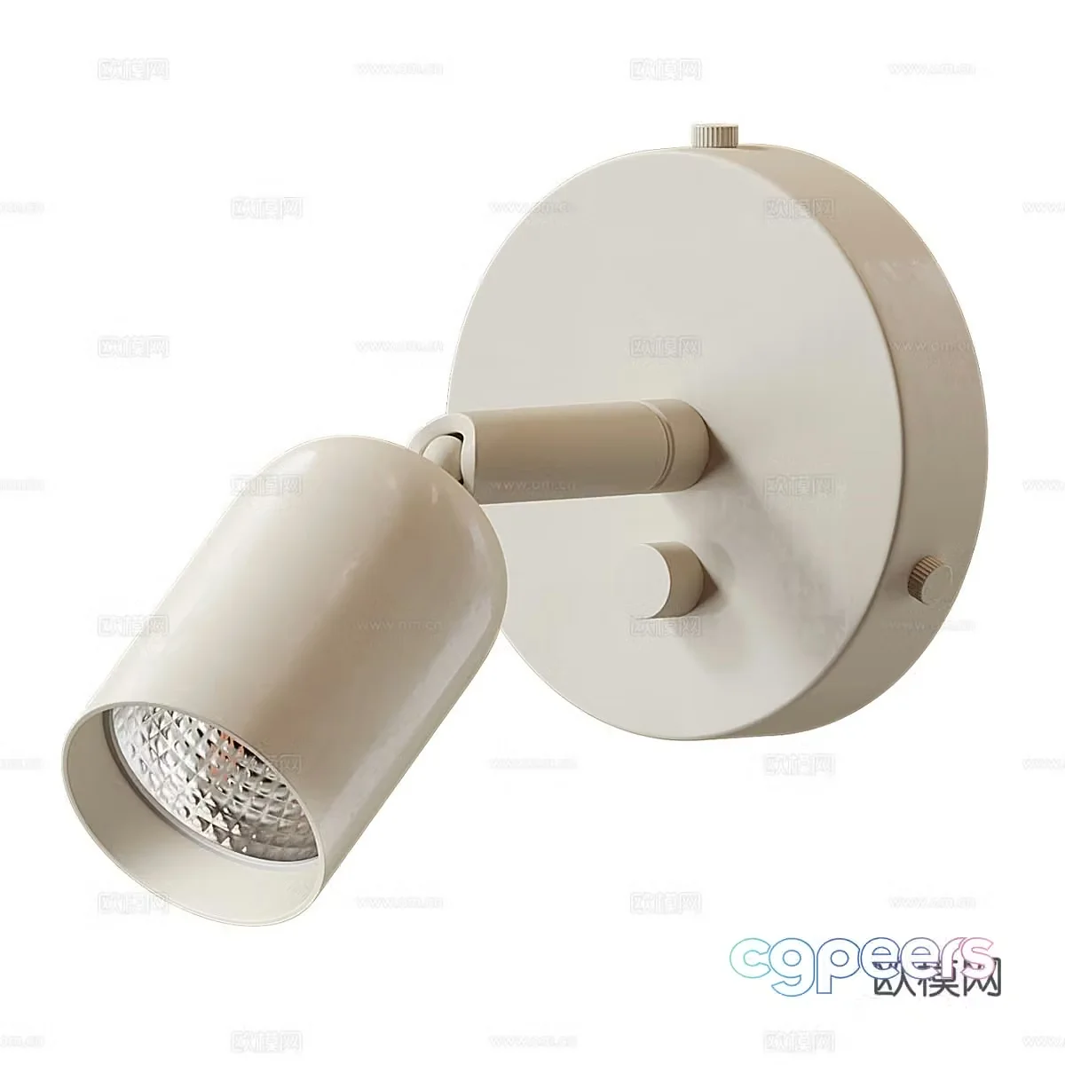 Modern cream style metal wall lamp reading lamp 3d model