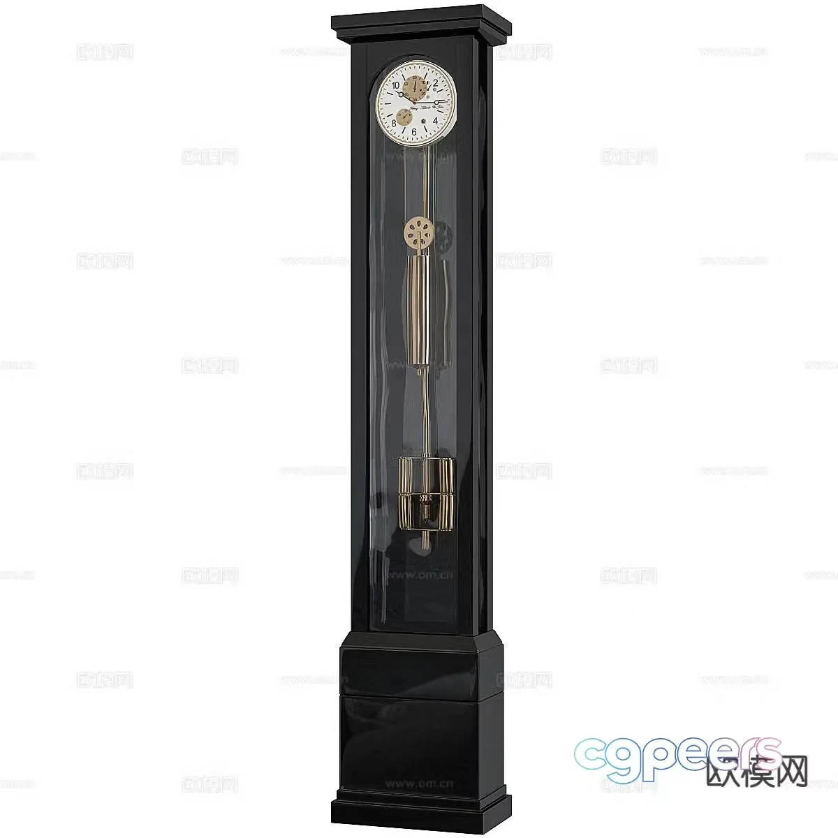 grandfather clock 3d model