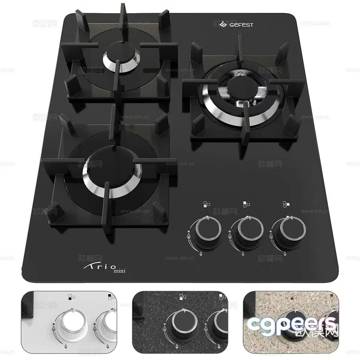 Gas stove 3D model