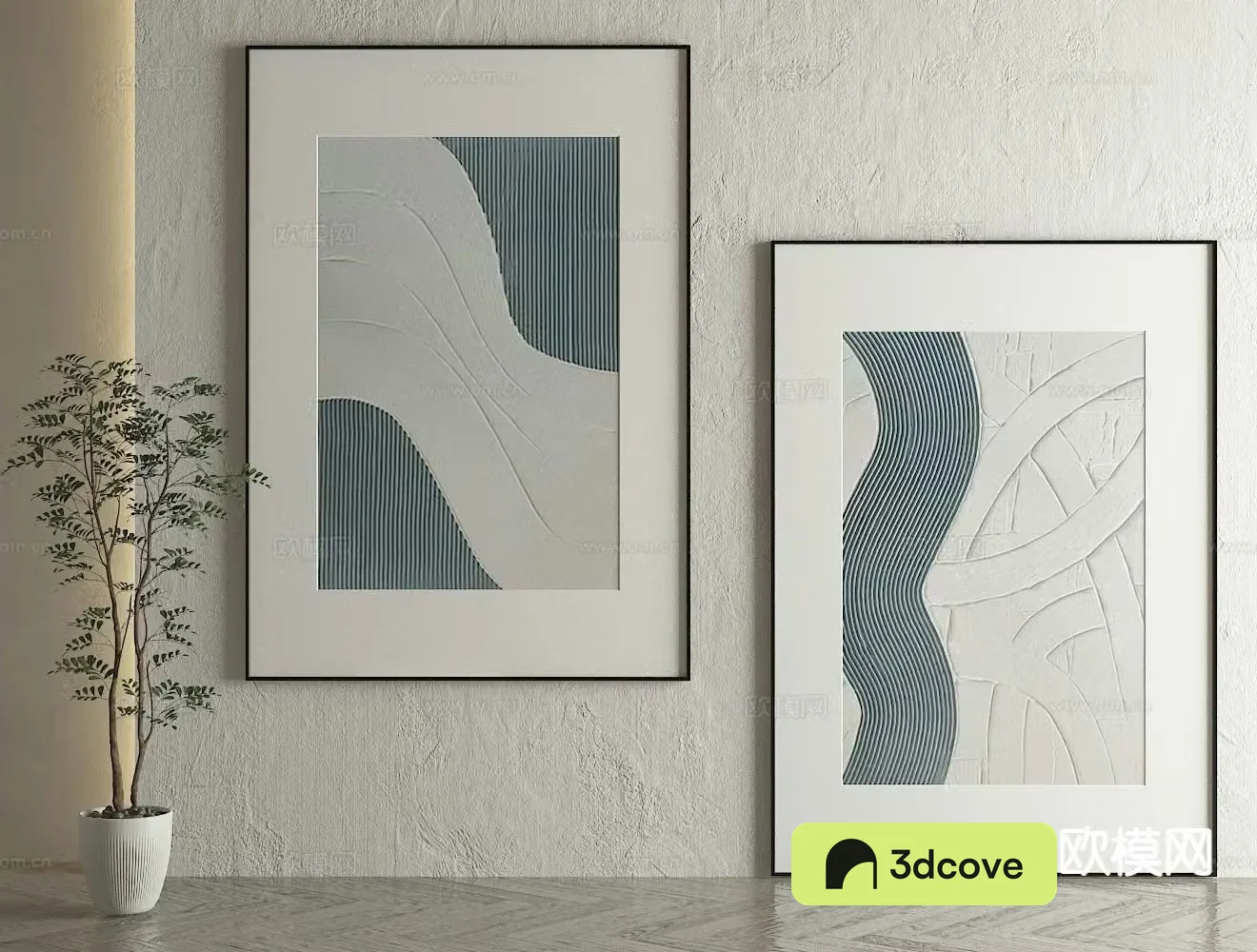 Nordic decorative painting geometric hanging painting