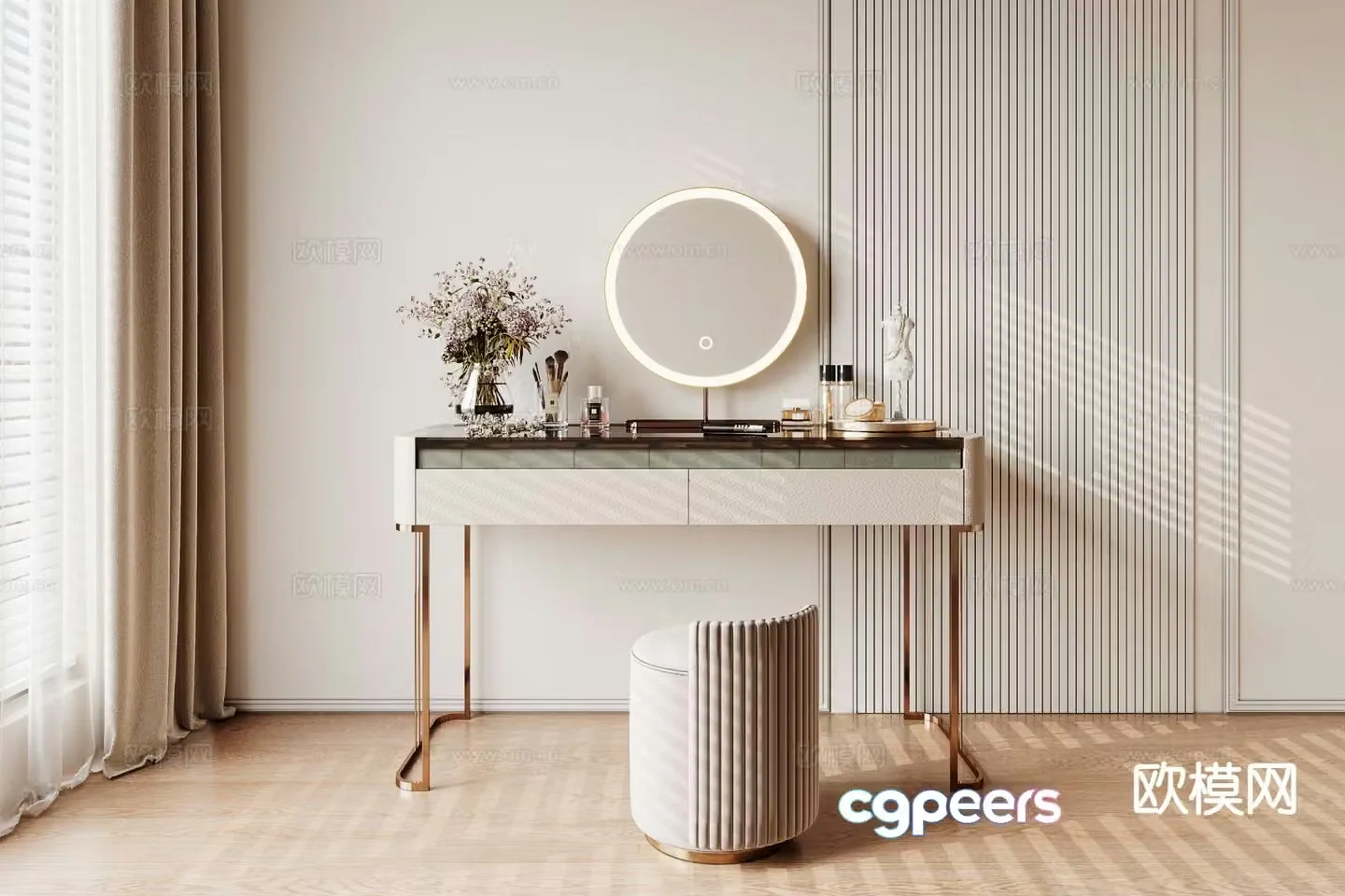 Modern dressing table 3d model