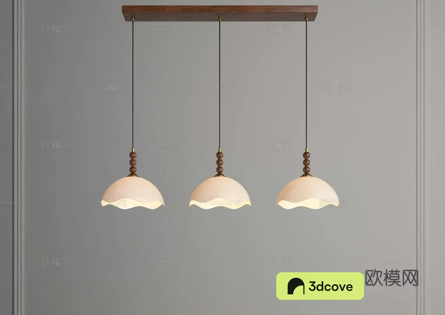 Three-head chandelier Restaurant chandelier Medium chandelier French chandelier Bauhaus chandelier