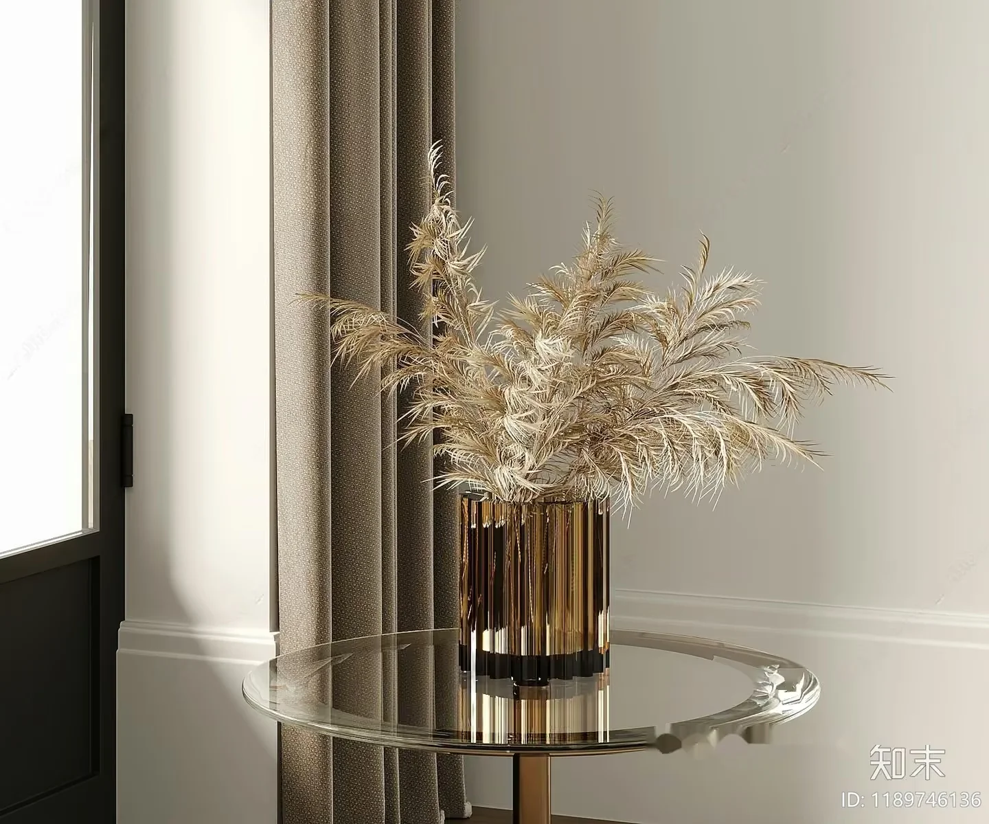 Modern Living Room 3D Model – 1047 – VRAY Render