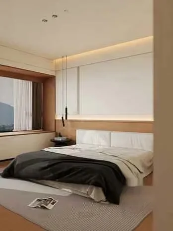 Modern Minimalist Bedroom 3D Model – 16145 – CORONA Render