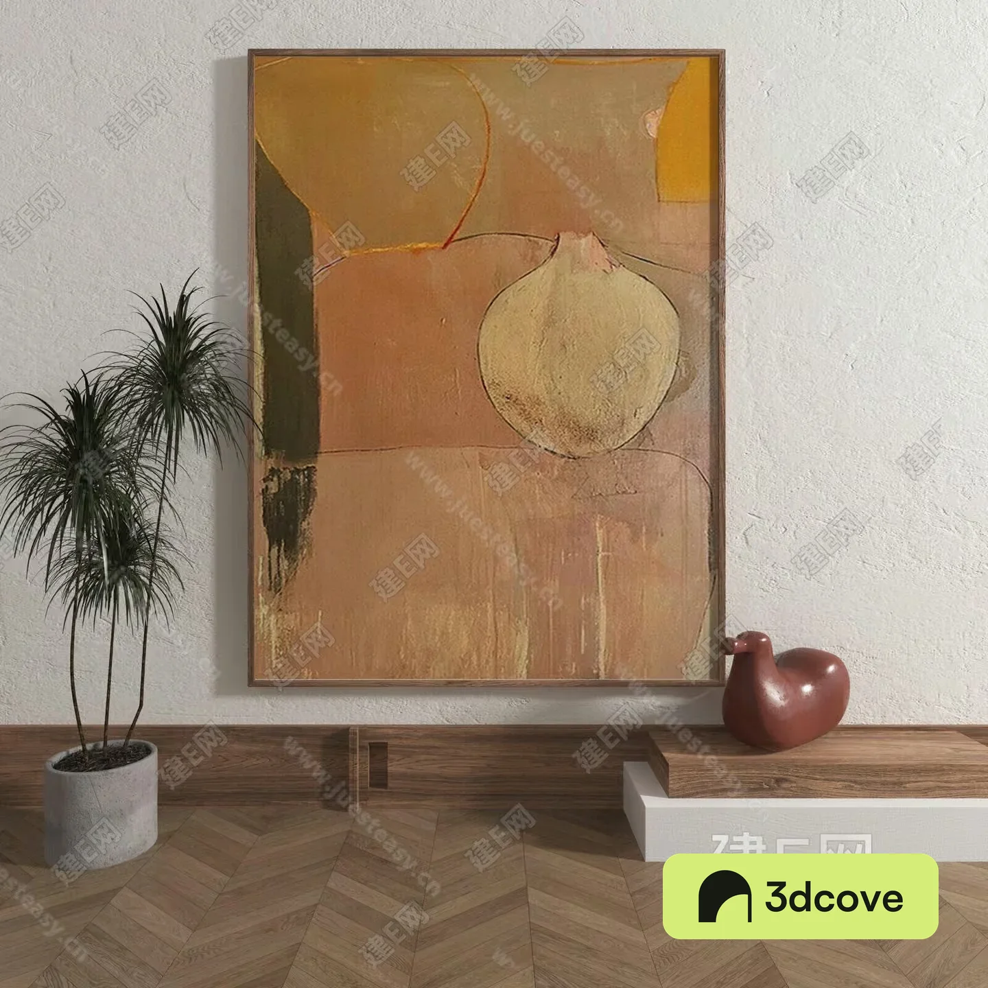 A Painting Of A Fruit On A Table
