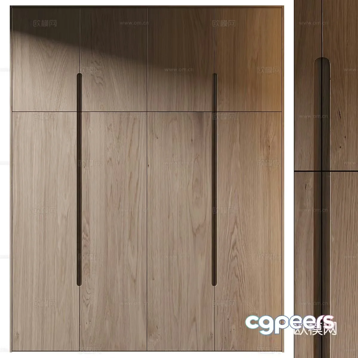 Modern minimalist wardrobe 3d model