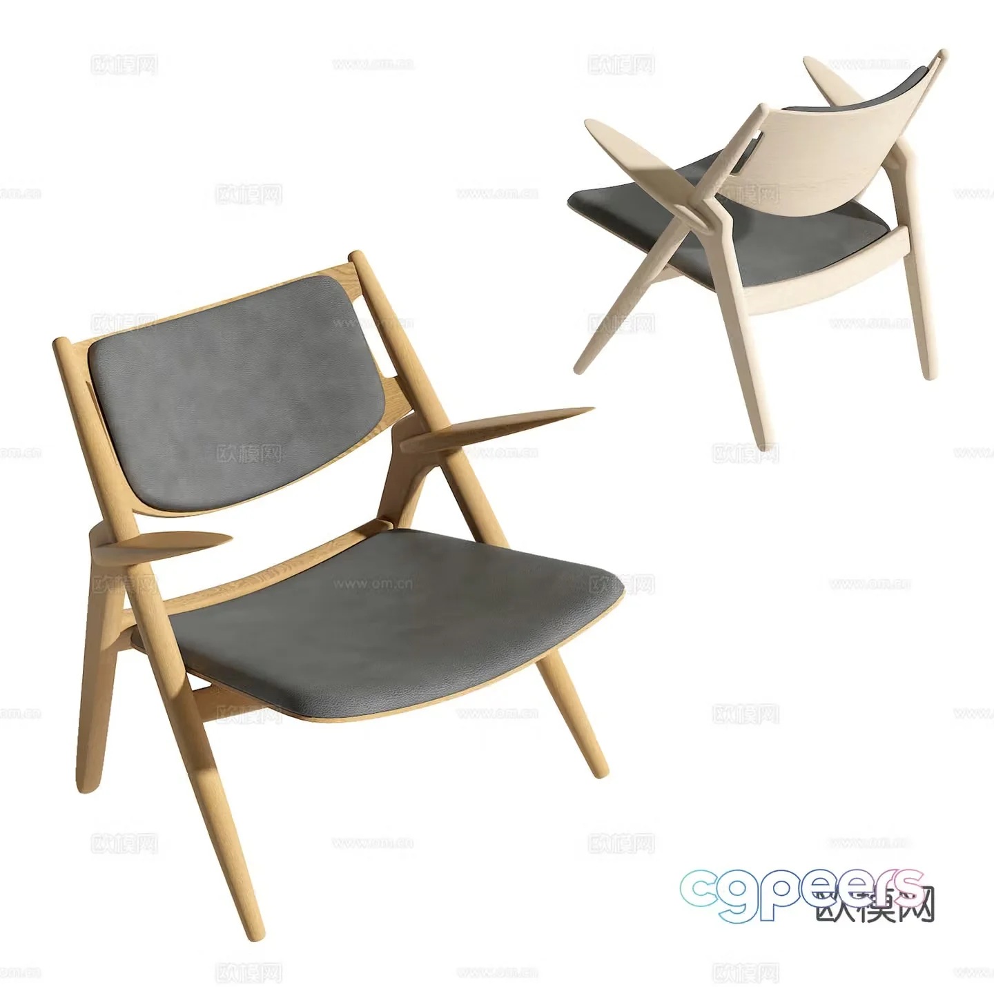 Modern leisure chair 3d model