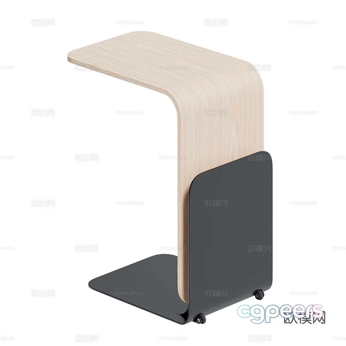 Nordic simple angle table side table 3D model