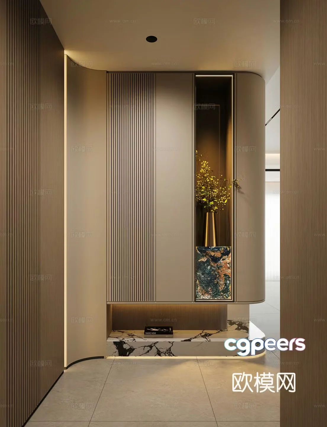 Modern entrance hallway 3D model