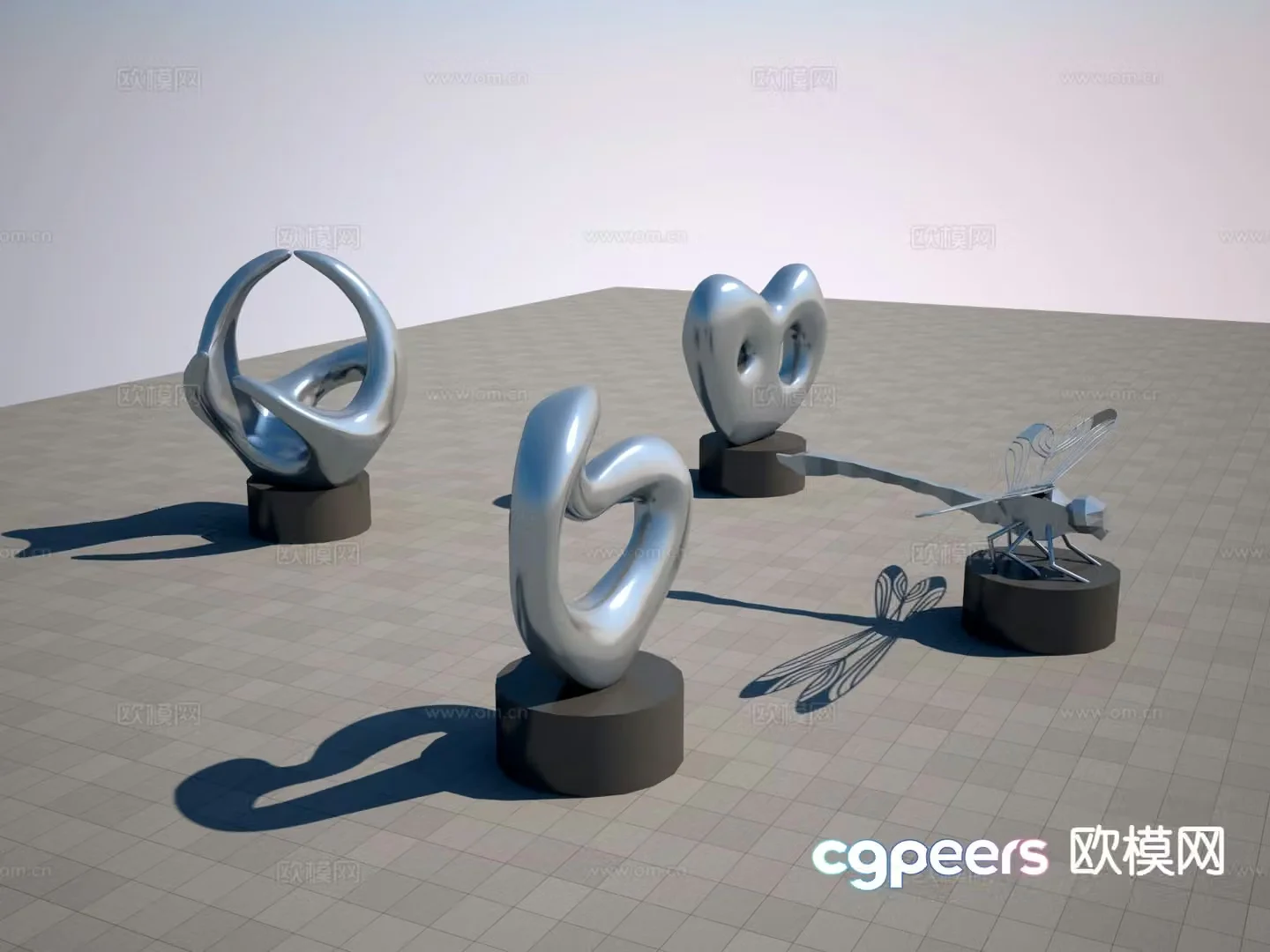 Abstract sculpture sketch sculpture 3d model