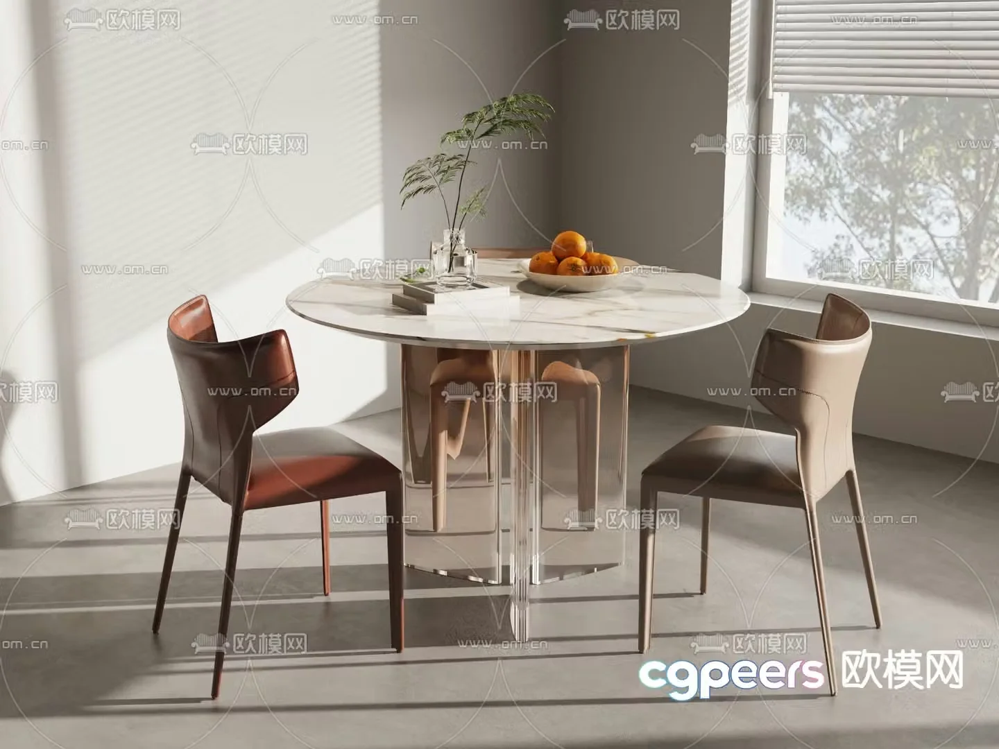 Leisure tables and chairs Negotiation tables and chairs 3d model