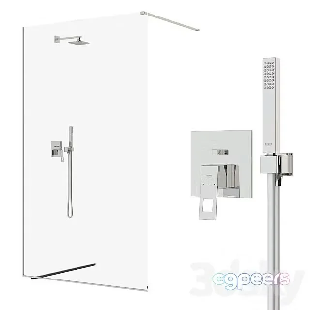 3ds Max Free – Shower Cabin 3