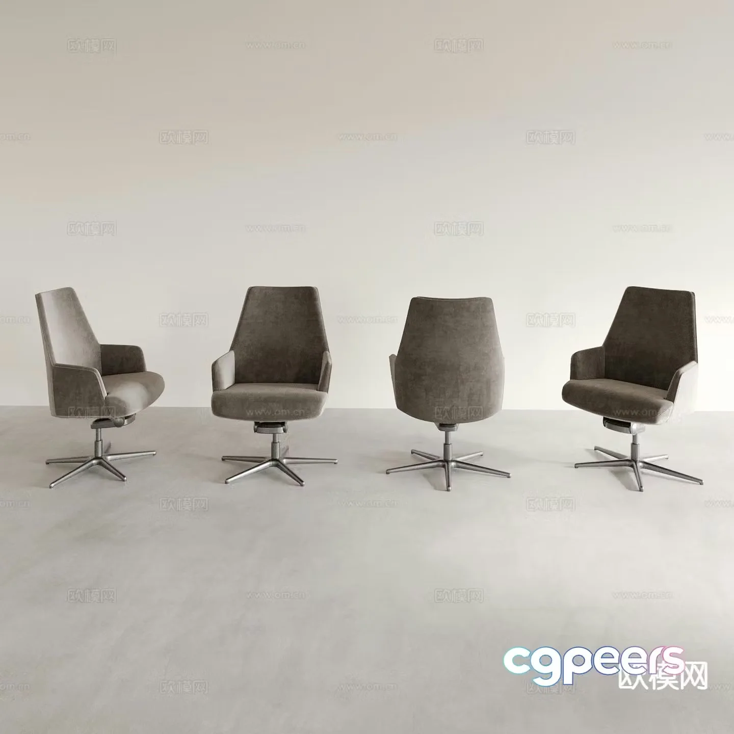 Office chair conference chair staff chair 3d model