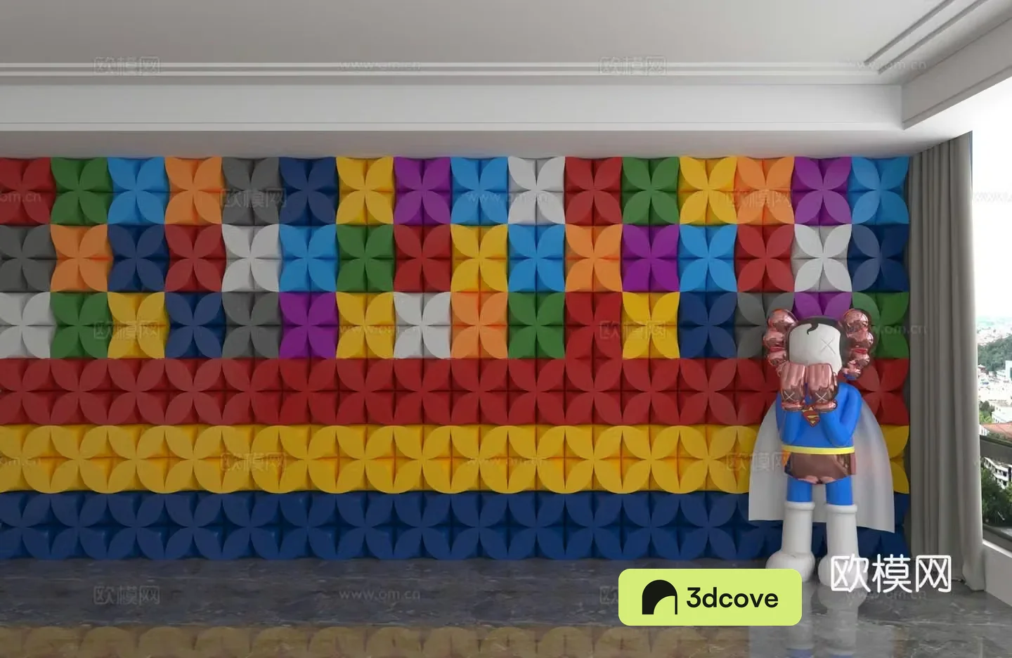 Modern background wall