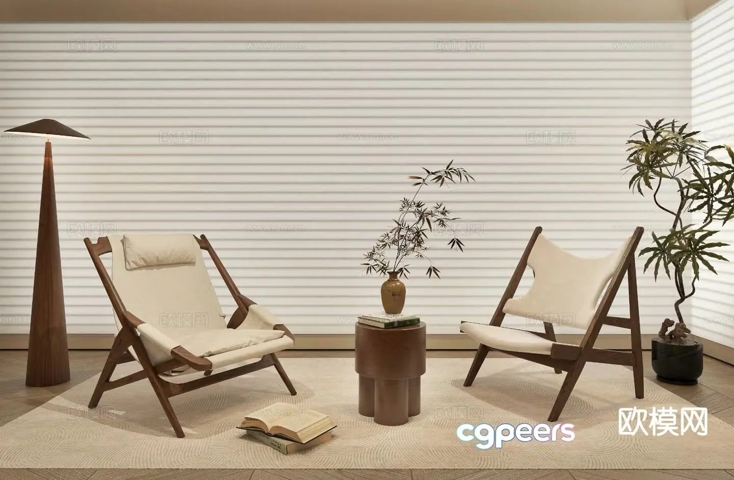 Medieval style leisure chair sofa chair 3d model