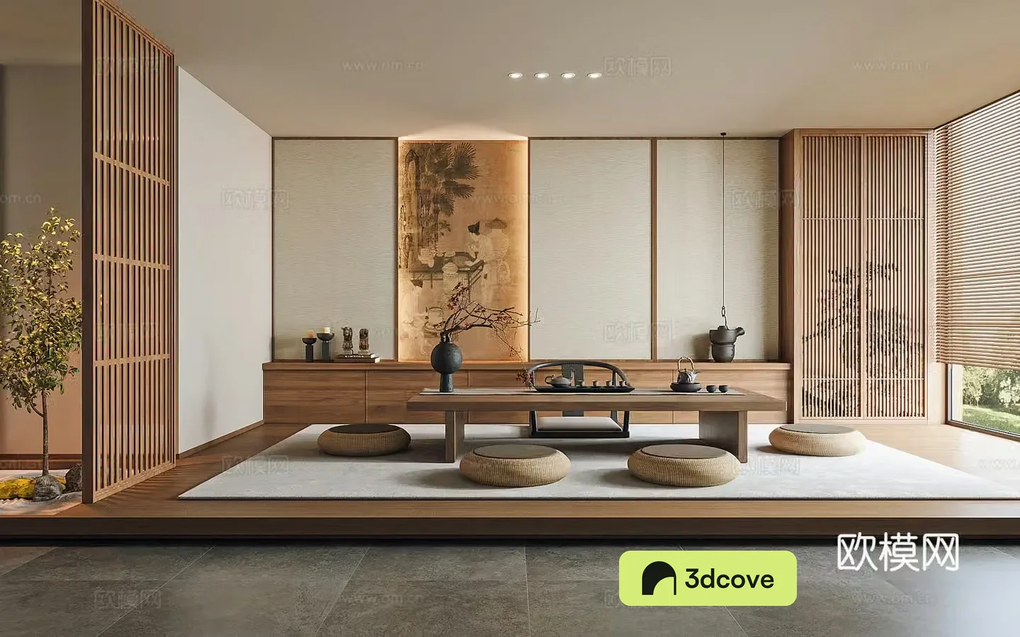 New Chinese style tatami tea room