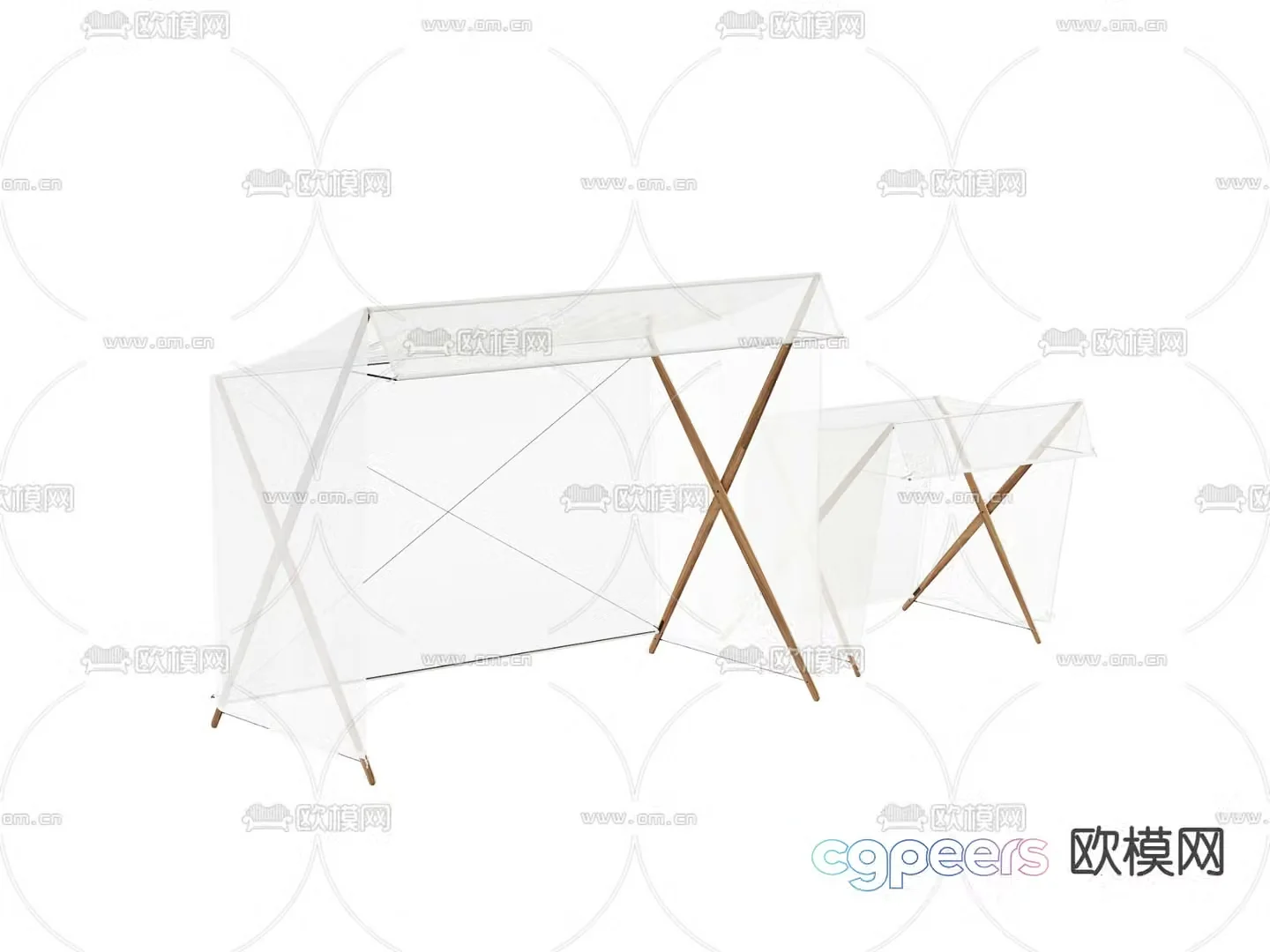 Outdoor tent 3d model