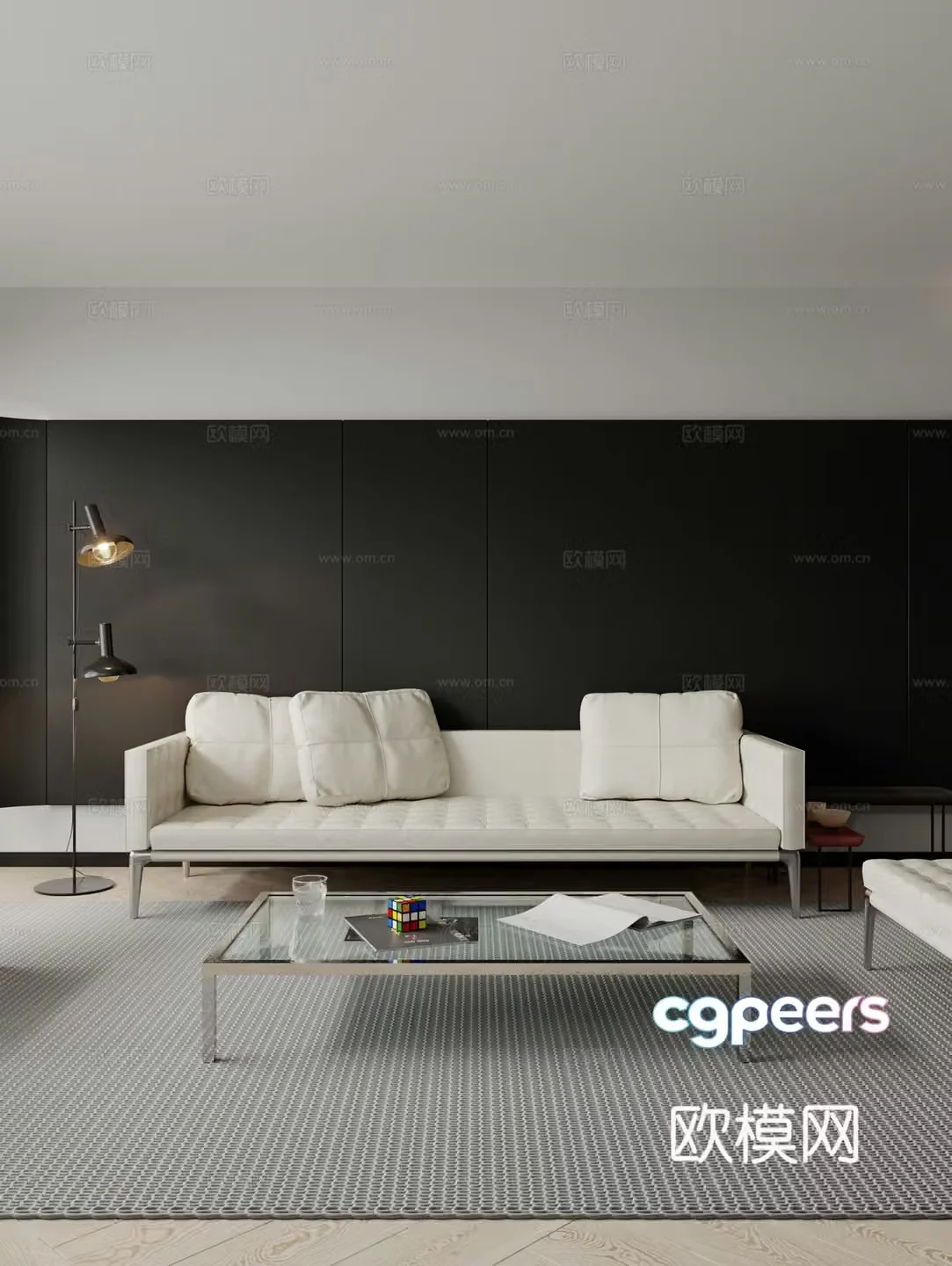 Modern living room 3d model