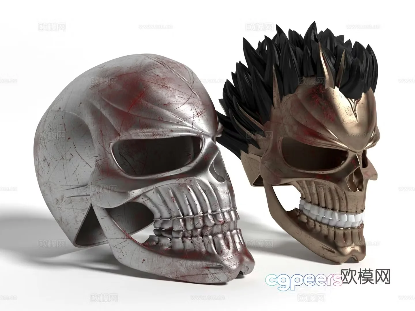 Modern style helmet ornament 3d model