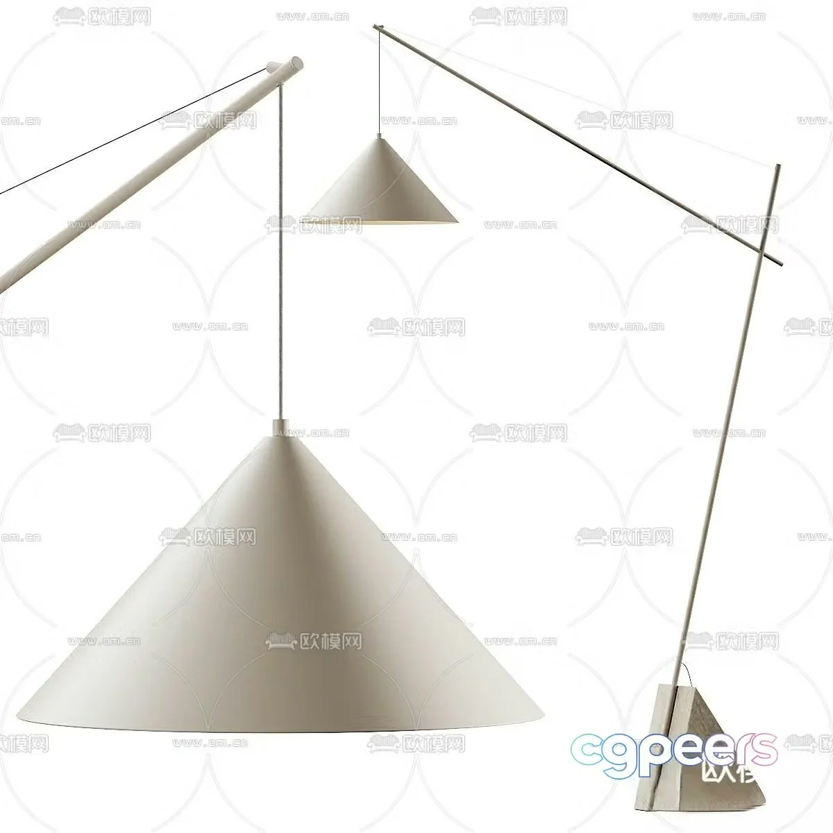 Westwing simple floor lamp 3d model