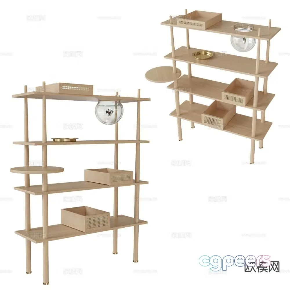 UMAGE Nordic decorative rack storage rack 3d model