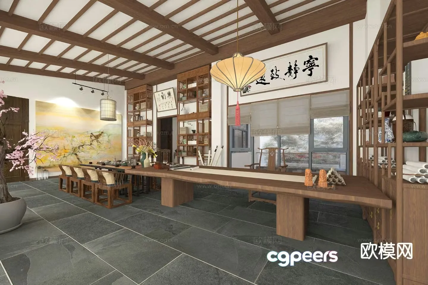 Chinese villa study 3D model