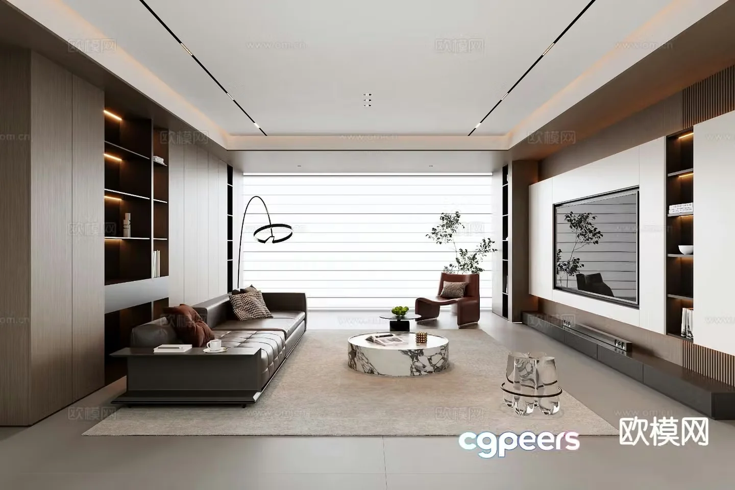 Italian living room 3d model