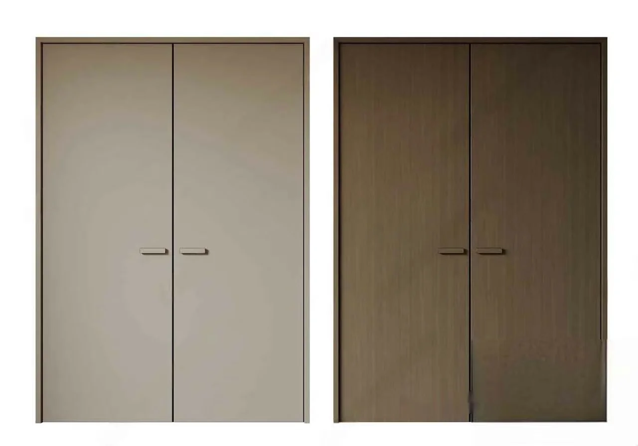 Two Matching Wooden Closet Doors 3D Model – 10666 – CORONA Render