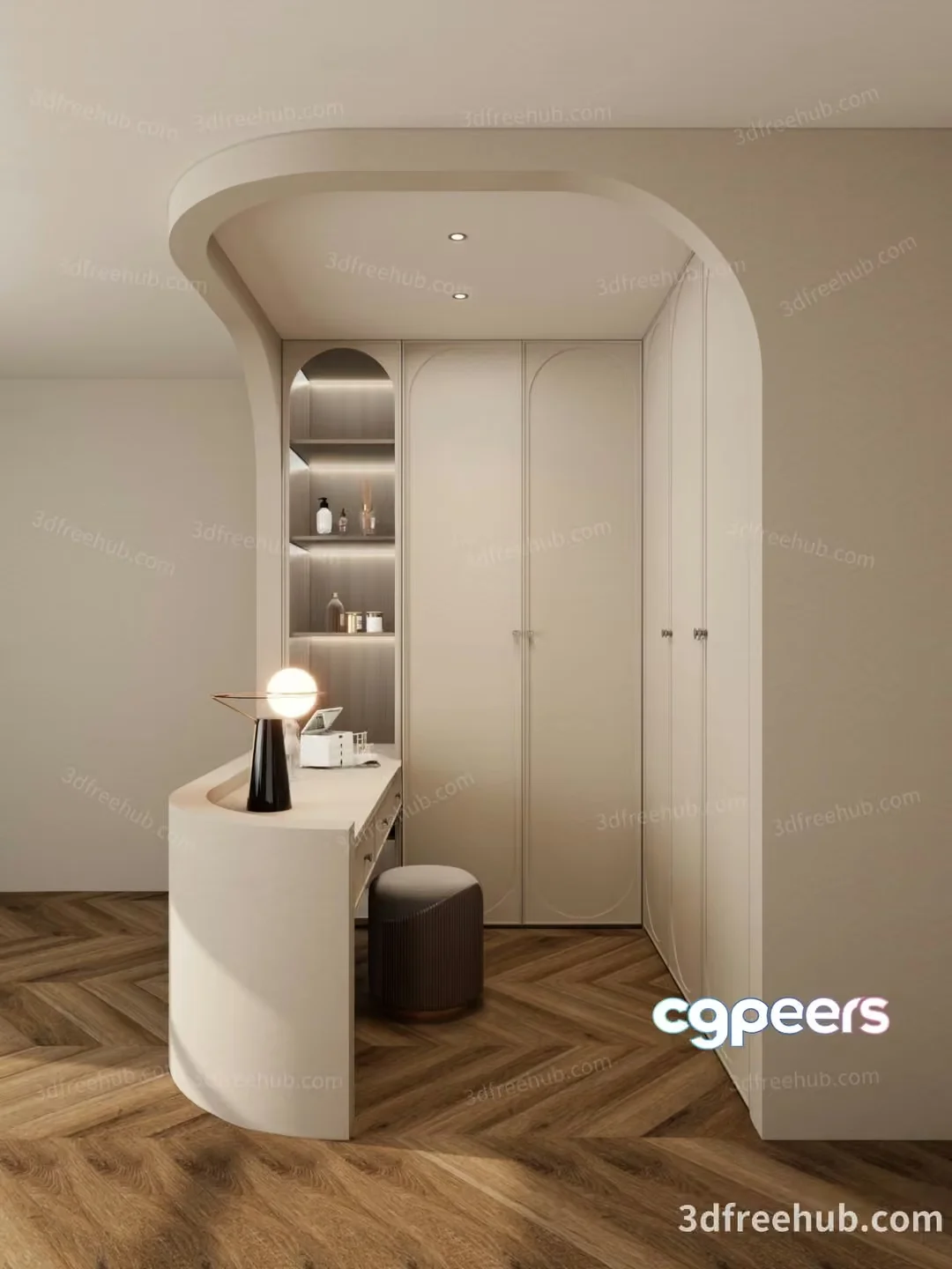 Modern Dressing Table 3D Model – 21283 – VRAY Render