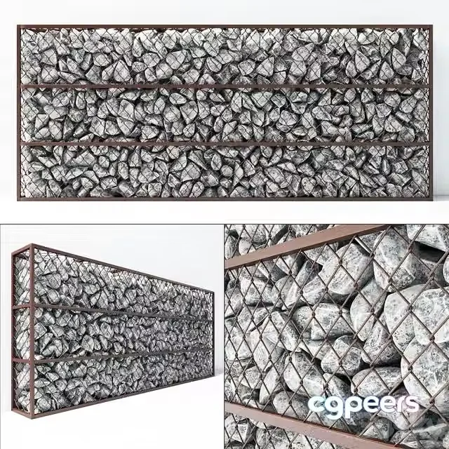 3ds Max Free – Gabion stone big Gabion stone big