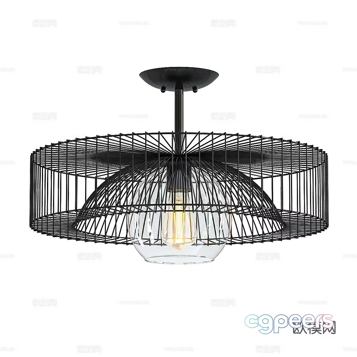 Modern Nordic ceiling light 3d model