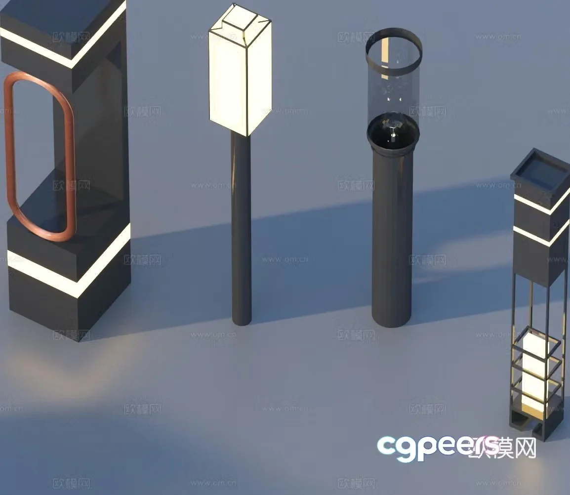 Landscape light lawn light garden light outdoor light 3d model