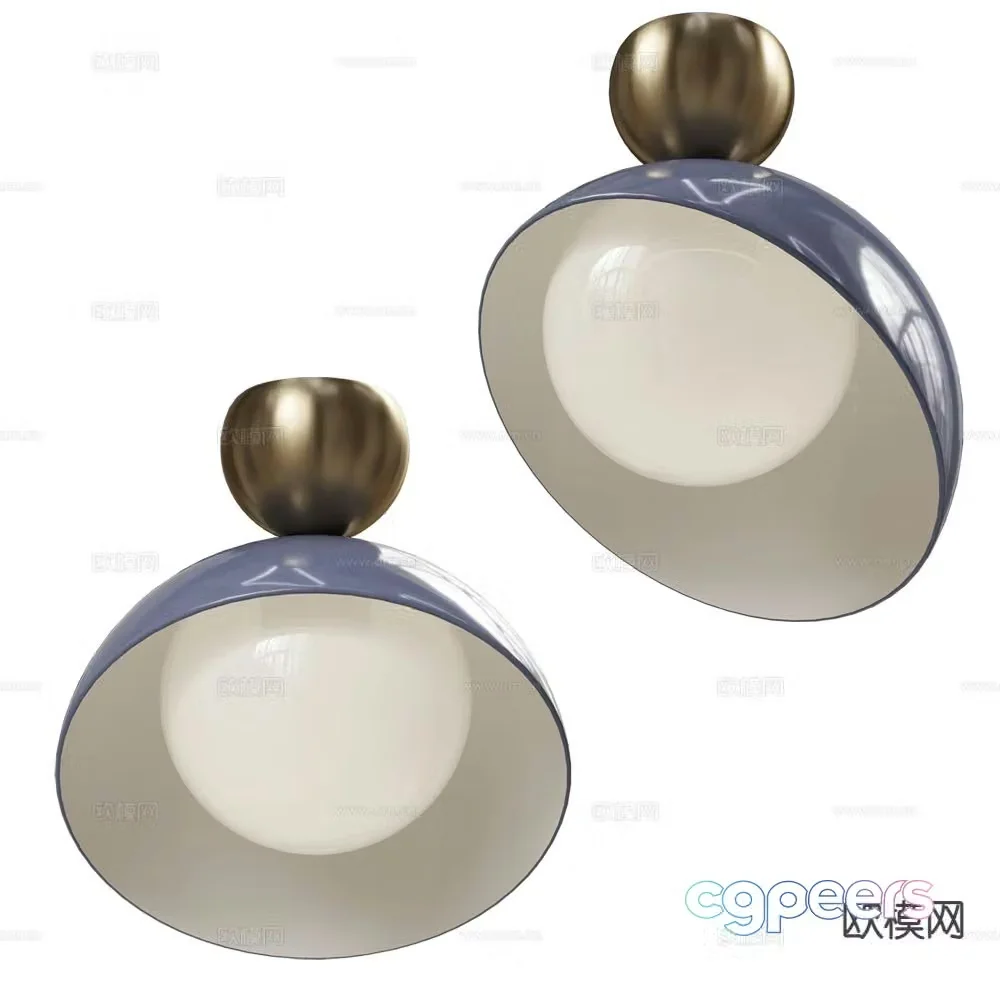 Italamp geometric ceiling lamp bedroom lamp 3d model