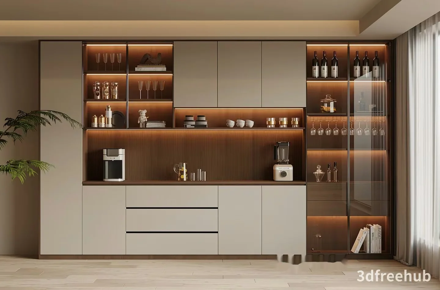 Modern Kitchen Appliances 3D Model – 20275 – VRAY Render