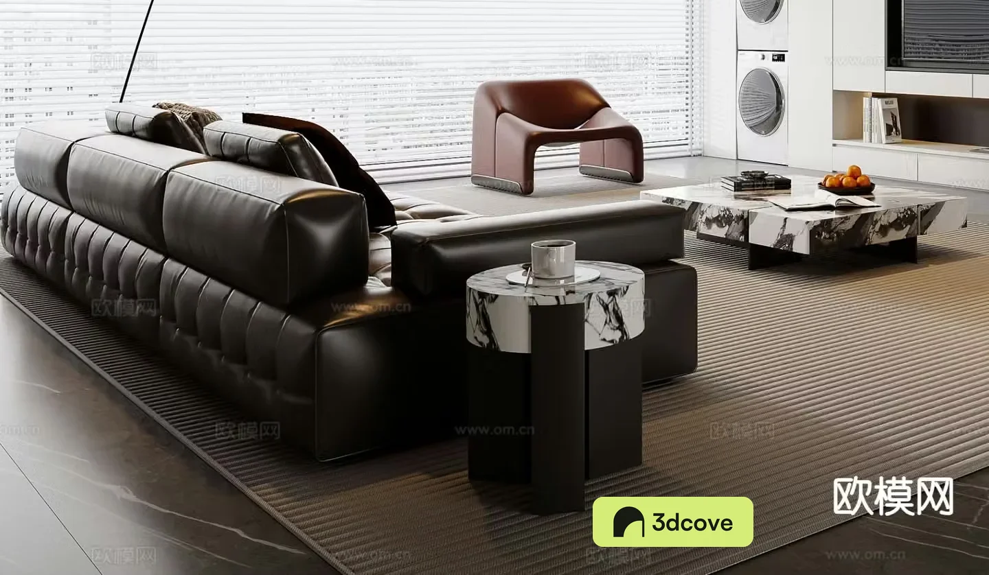 Italian sofa coffee table modular sofa