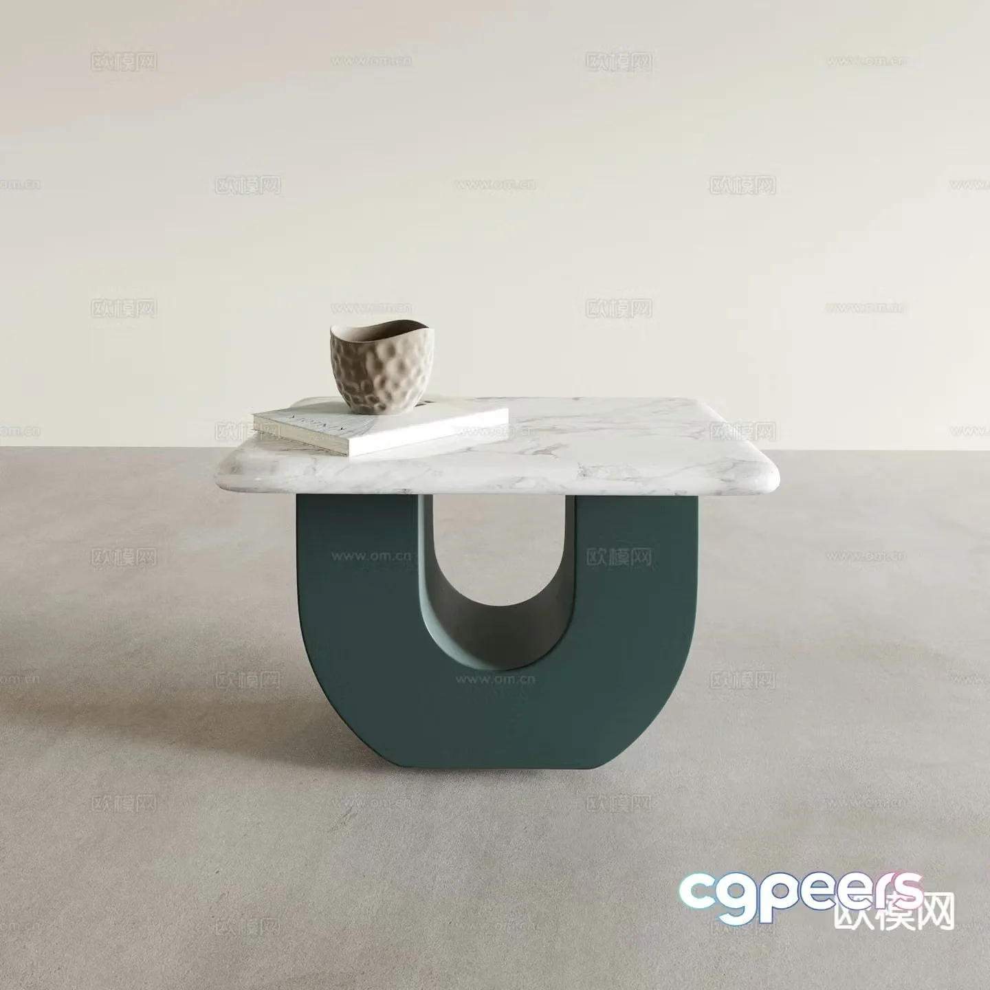 Italian corner table side table 3d model