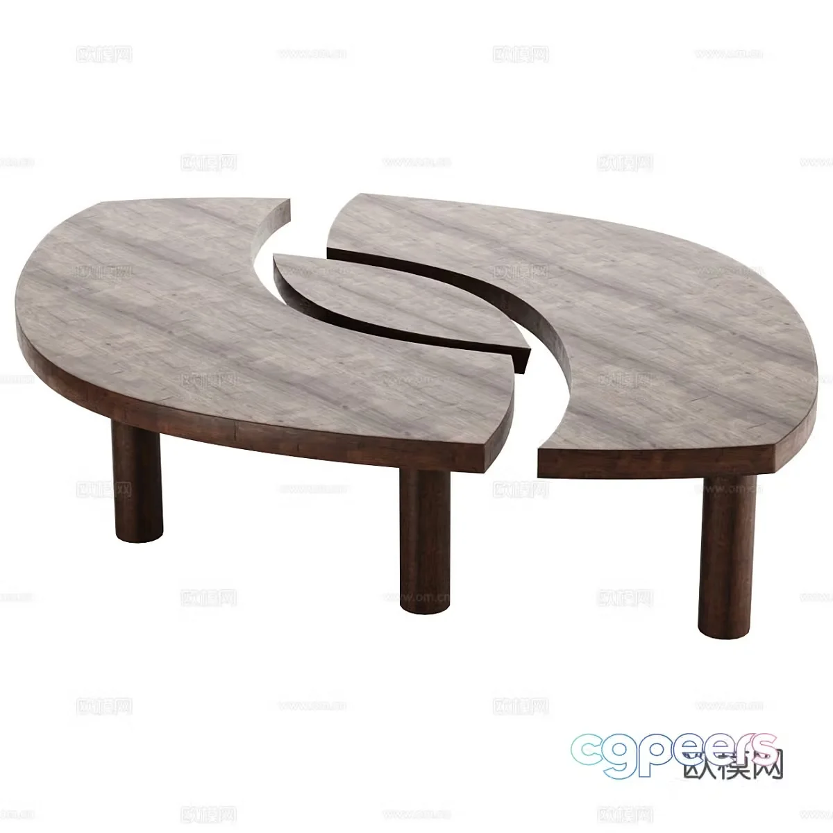 Special shaped coffee table 3d model