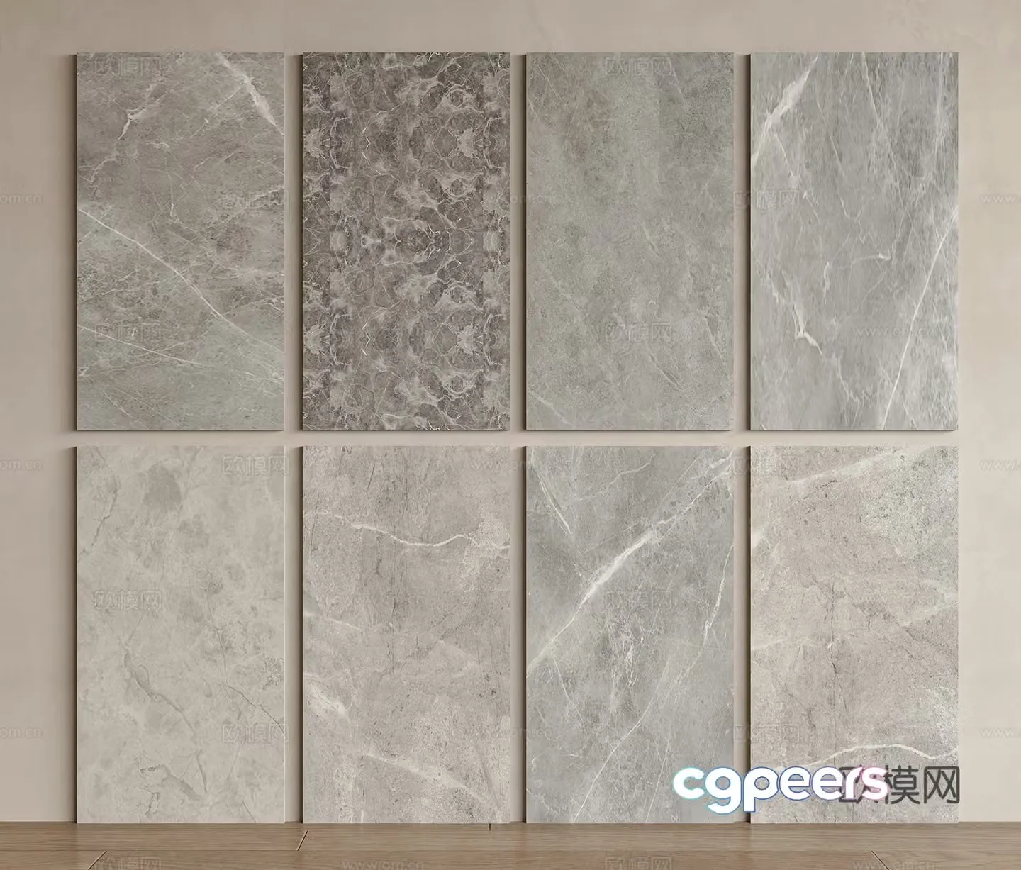 Modern grey marble Marble Grey marble Rock slab Ceramic tiles Gray stone 3d model