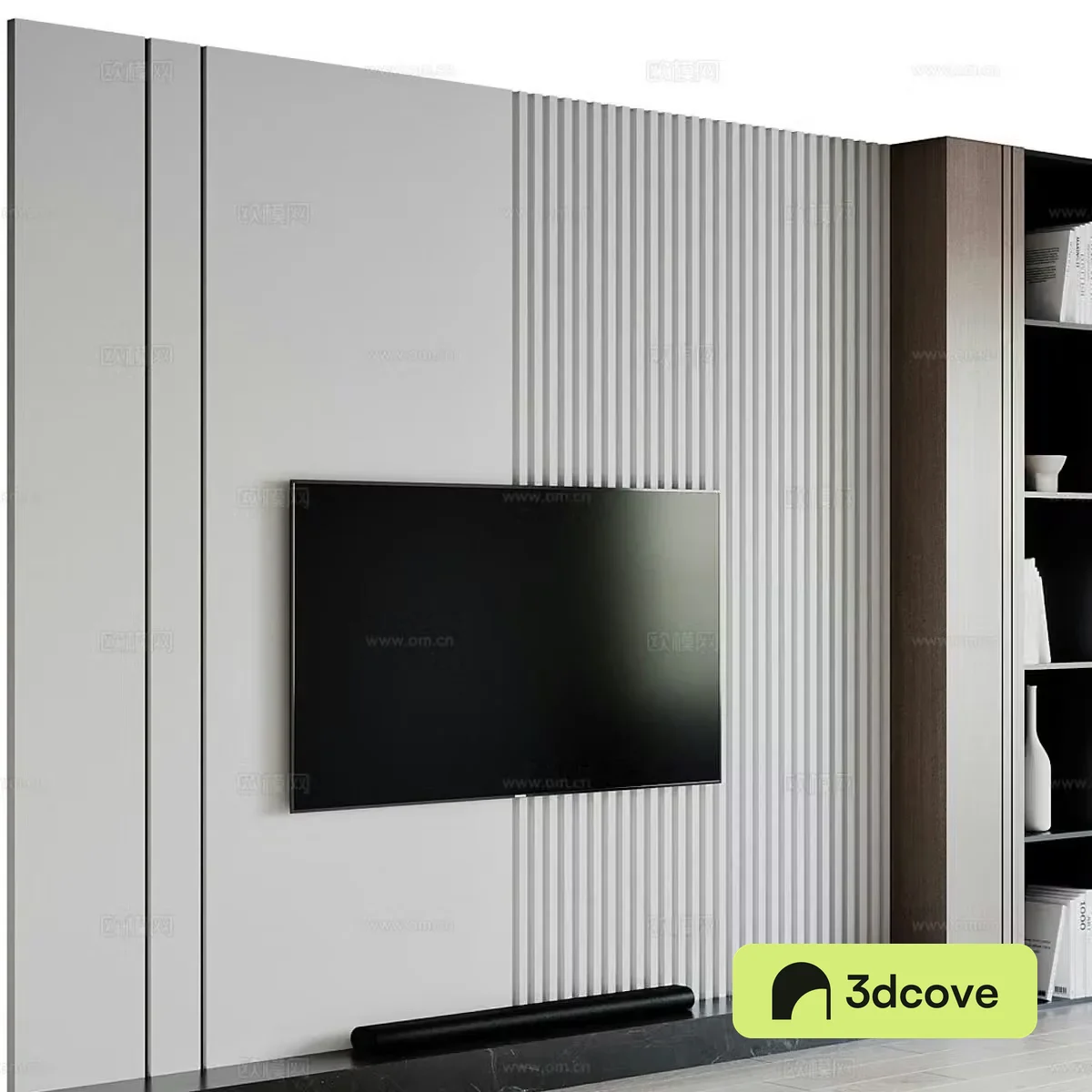 Modern TV background wall