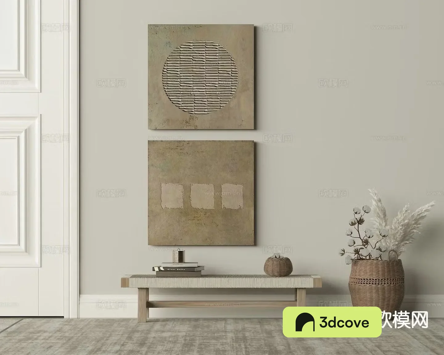 Wabi-sabi art painting texture painting decorative painting