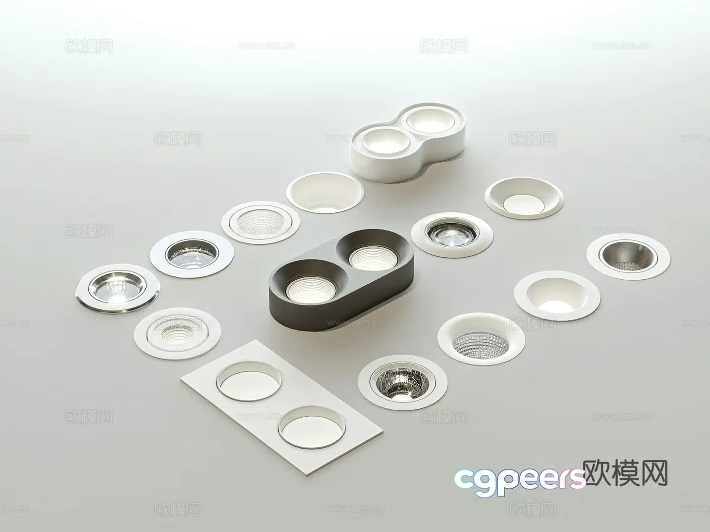 Modern downlight spotlight 3d model