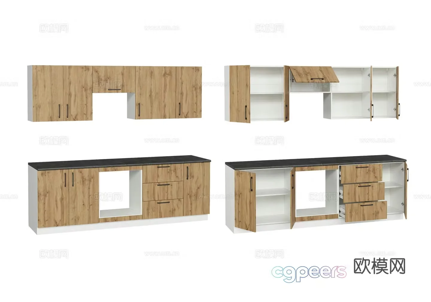 Cabinet combination 3D model