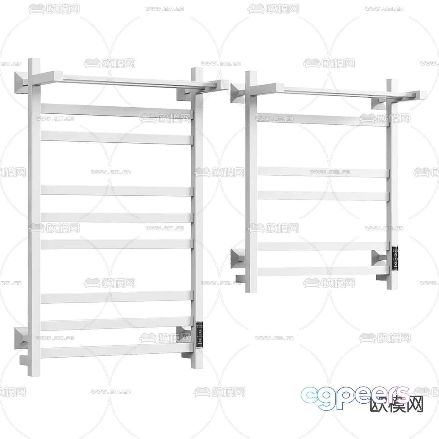White Towel Racks 3D Model – 18842 – VRAY Render