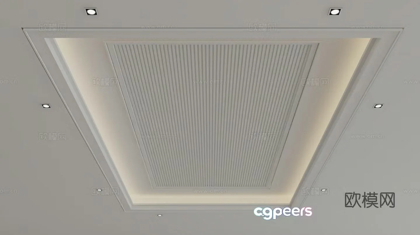 Modern ceiling 3d model