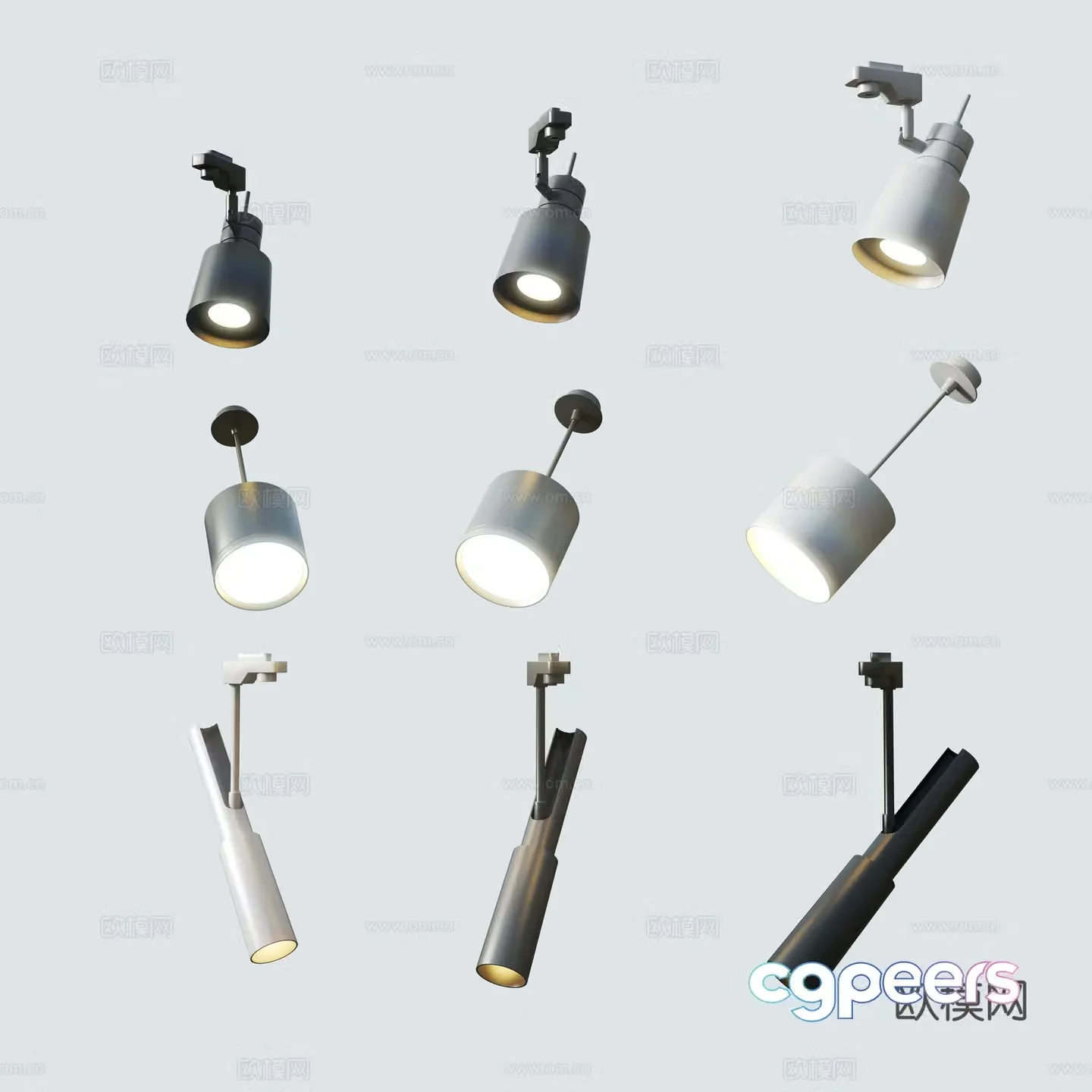Modern downlight spotlight 3d model