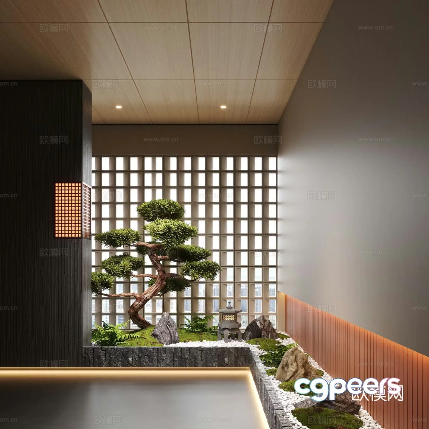 New Chinese landscape landscaping pine tree landscape tree 3D model