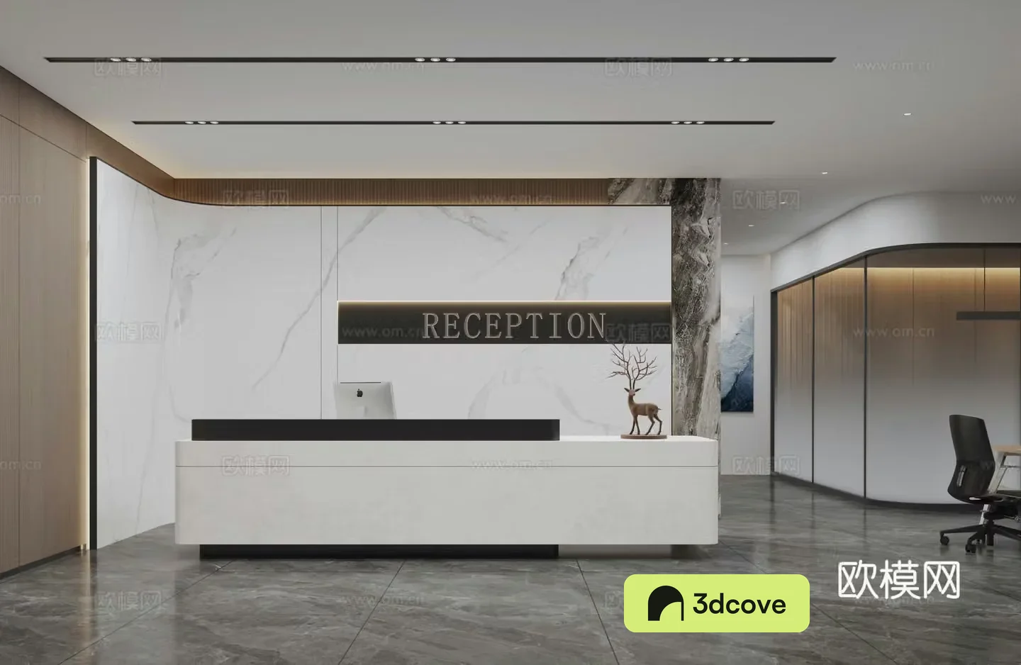 Modern company front desk