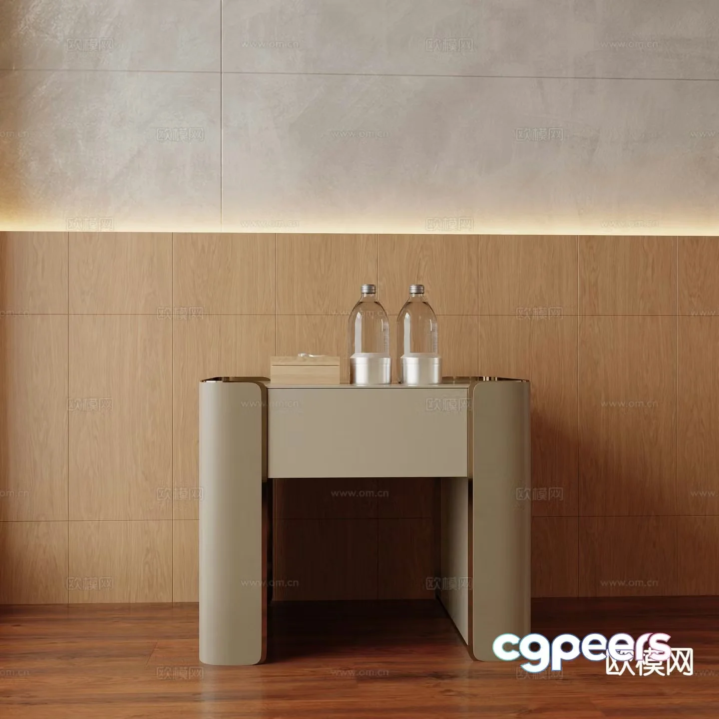 Modern bedside table 3d model