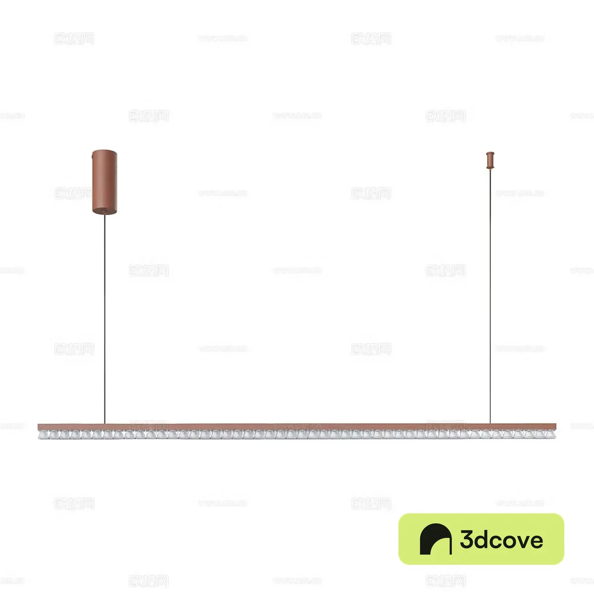 Modern simple straight line lamp long chandelier