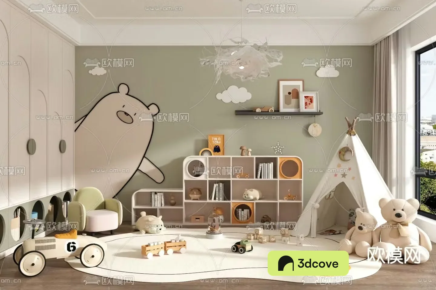 Children’s room leisure area entertainment room